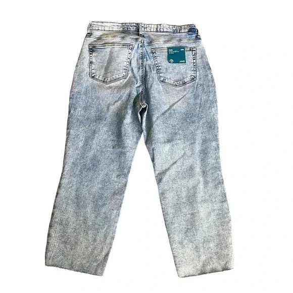 NWT JAG Jeans Women's Ruby Mid Rise Straight Crop Jeans - Nomadic Blue Size 18W - Picture 2 of 10